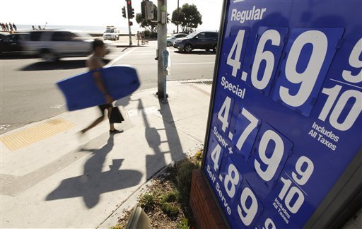 A gas station in Laguna Beach, Calif. (AP Photo)