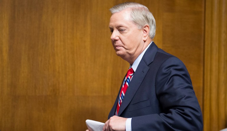 Sen. Lindsey Graham called the meeting between between Trump and Putin a disaster. (AP Photo/Cliff Owen)