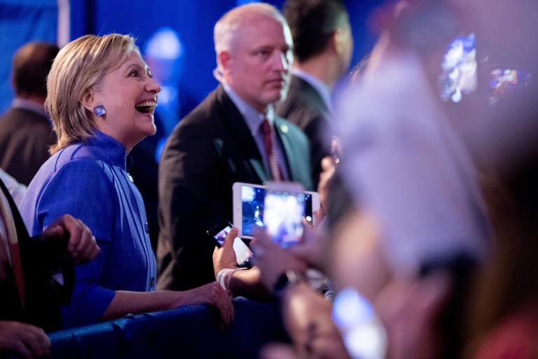 The poll comes a day after Clinton's favorability reached an all-time low in an ABC/Washington Post survey. (AP Photo/Andrew Harnik)