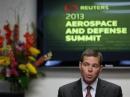 United Continental Airlines CFO John Rainey speaks during the Reuters Aerospace and Defense Summit in Washington September 5, 2013. REUTERS/Gary Cameron