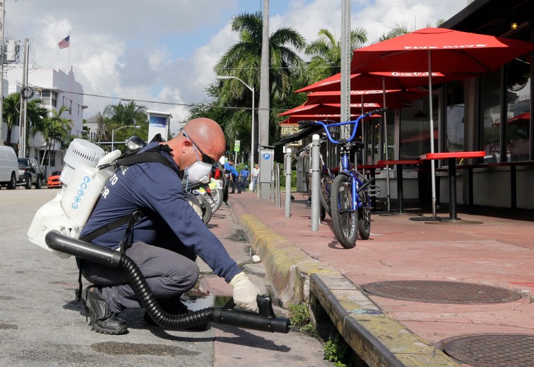 Health officials say they haven't found a new case of the virus in North Miami Beach for 45 days. (AP Photo/Alan Diaz)