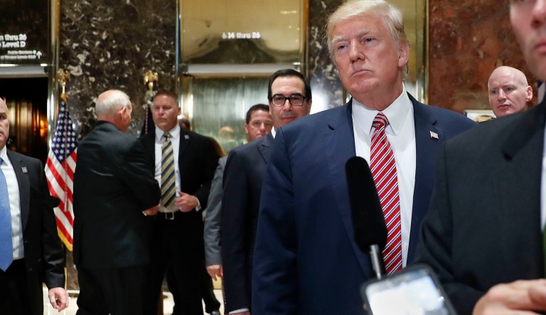 White House aides and congressional Republicans are struggling to find their footing after President Trump's frenetic response to racial violence in Charlottesville, Va. this week plunged his administration into new depths of chaos. (AP Photo/Pablo Martinez Monsivais)