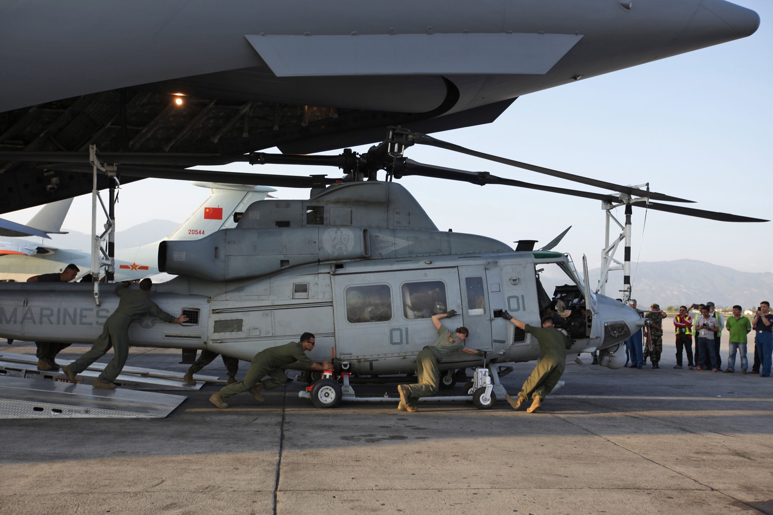 Marine helicopter in Nepal rescue effort missing