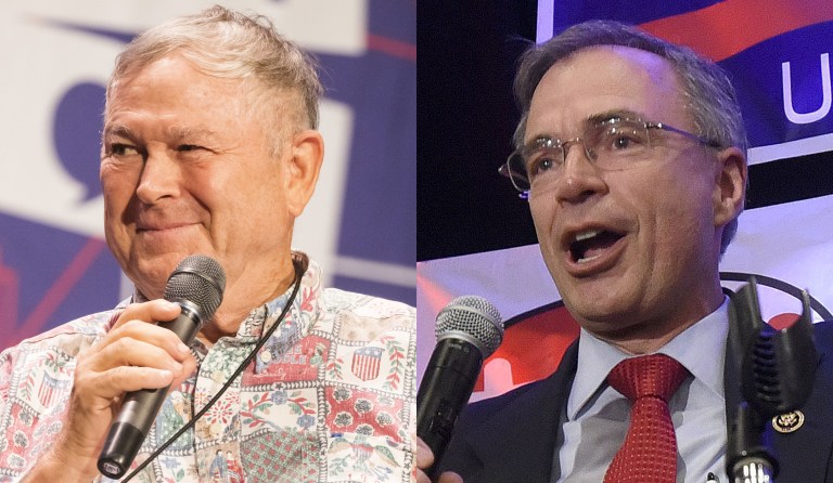 Just two current members of the House of Representatives -- Reps. Andy Harris, R-Md., and Dana Rohrabacher, R-Calif. -- received money from Manafort in the past decade, according to the OpenSecrets database of contribution filings. (AP Photo/Steve Ruark)
