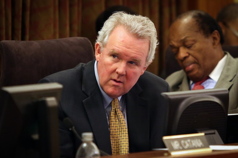 D.C. Councilman, Tommy Wells, at a Council meeting, Tuesday, January 8, 2013