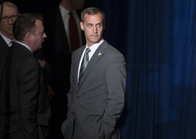 Corey Lewandowski, campaign manager for Republican presidential candidate Donald Trump, has been charged with handling the presumptive nominee's search for a running mate. (AP Photo/Evan Vucci)