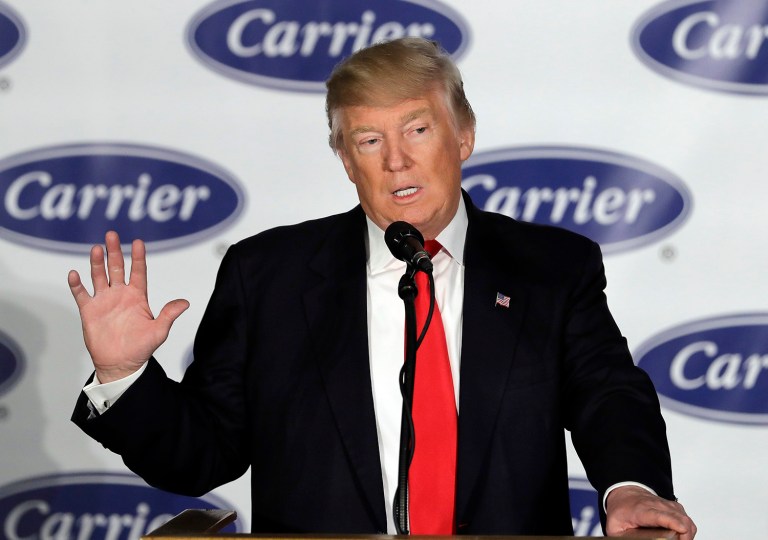 The most basic reason Donald Trump won last November is because a lot of voters believed a change was needed to improve the economy. (AP Photo/Darron Cummings, File)