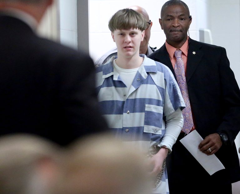Convicted Charleston church shooter Dylann Roof has pleaded guilty to all state charges in the massacre. (Grace Beahm/The Post And Courier via AP, Pool)