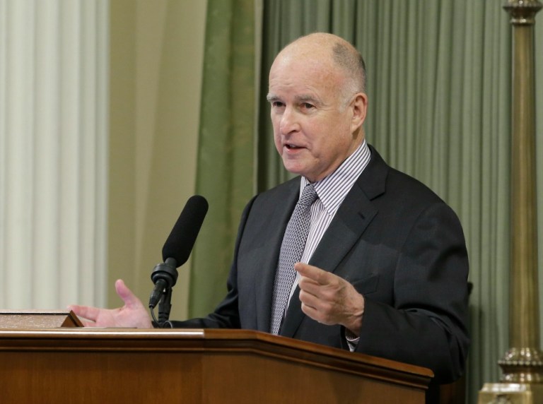 Jerry Brown's announcement pushes the state into unknown economic territory. (AP Photo)