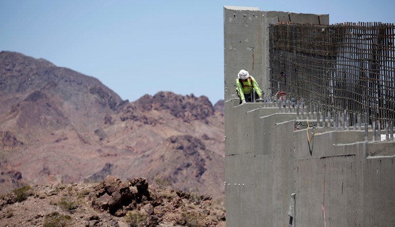 One would think that rebuilding roads and bridges should lead to quick bipartisan agreement, notwithstanding some minor quibbling over the price tag. But Washington's bureaucratic squabbling is truly baked in. (AP Photo/John Locher)