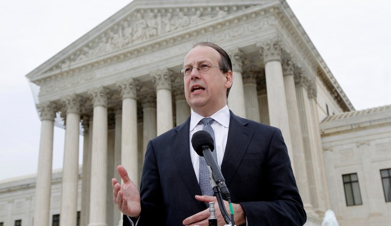 The Constitution's Framers gave redistricting authority to state legislatures, which are partisan, Paul Clement argued about the Wisconsin gerrymandering case coming to the Supreme Court next month. (AP Photo/Charles Dharapak, File)