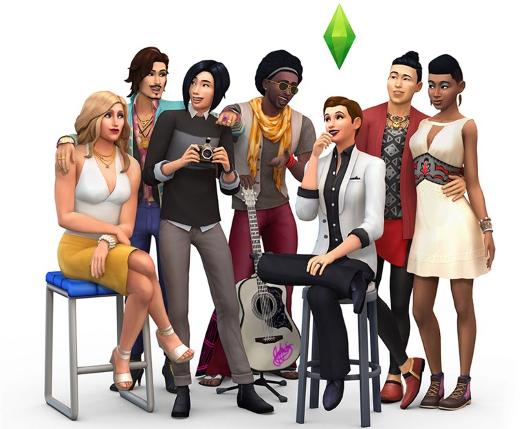 This image released by Electronic Arts shows the new diverse characters that will be available on 