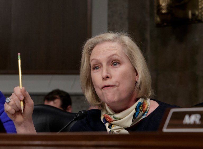 The furious-Democrat-who-uses-salty-language bit has nothing to do with being genuinely angry. (AP Photo/J. Scott Applewhite)