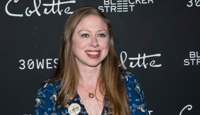 Chelsea Clinton attends a screening of "Colette" at The Museum of Modern Art on Thursday, Sept. 13, 2018, in New York.