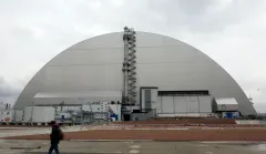 Ukraine says Russian arms depot near Chernobyl ‘huge’ threat to nuclear facility