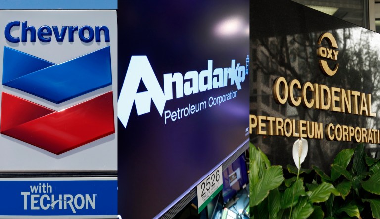 Chevron, Anadarko, Occidental.