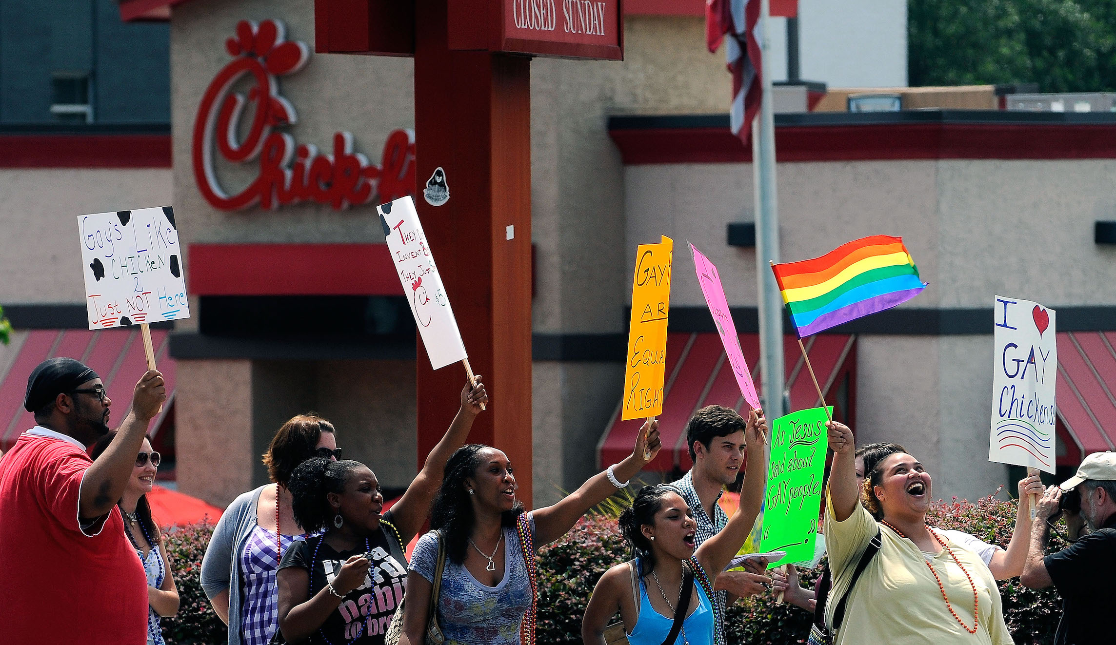An illiberal mob chases Chick-fil-A out of the United Kingdom