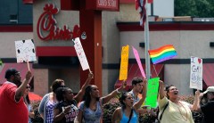 An illiberal mob chases Chick-fil-A out of the United Kingdom