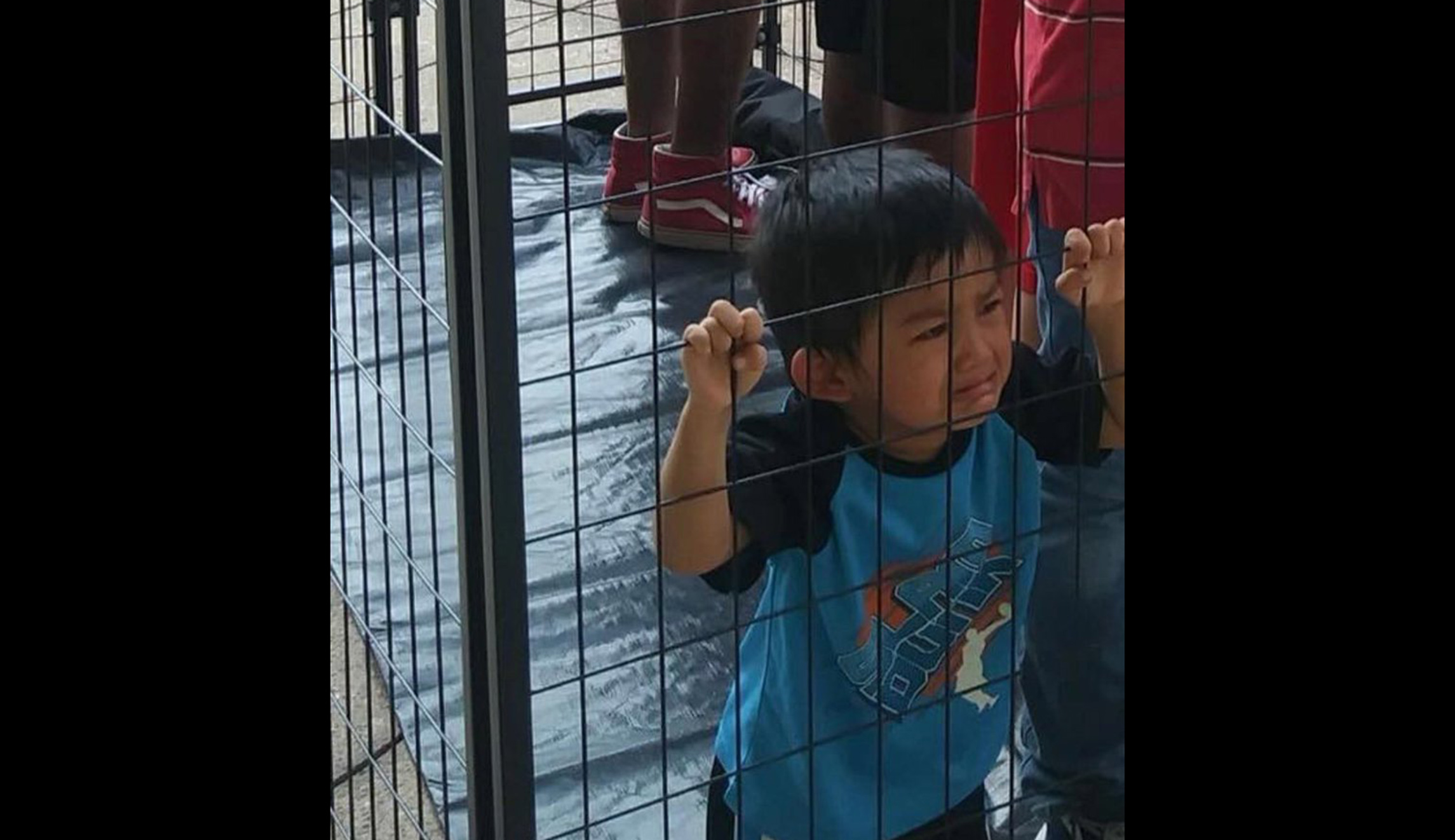 Fact-checked: Viral photo of boy in enclosure taken at protest, not in detention facility