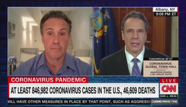 ‘I don’t know that your assertion is factually accurate’: Andrew Cuomo corrects brother Chris’s Trump claim
