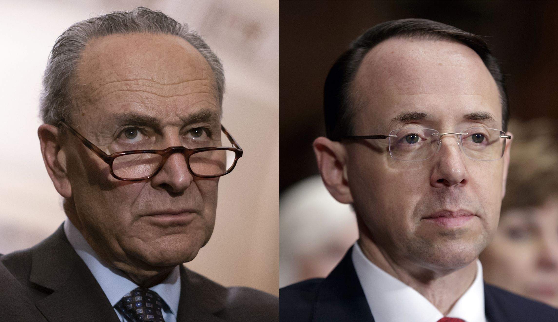 Schumer seeks to protect Rosenstein following reports he discussed spying on Trump