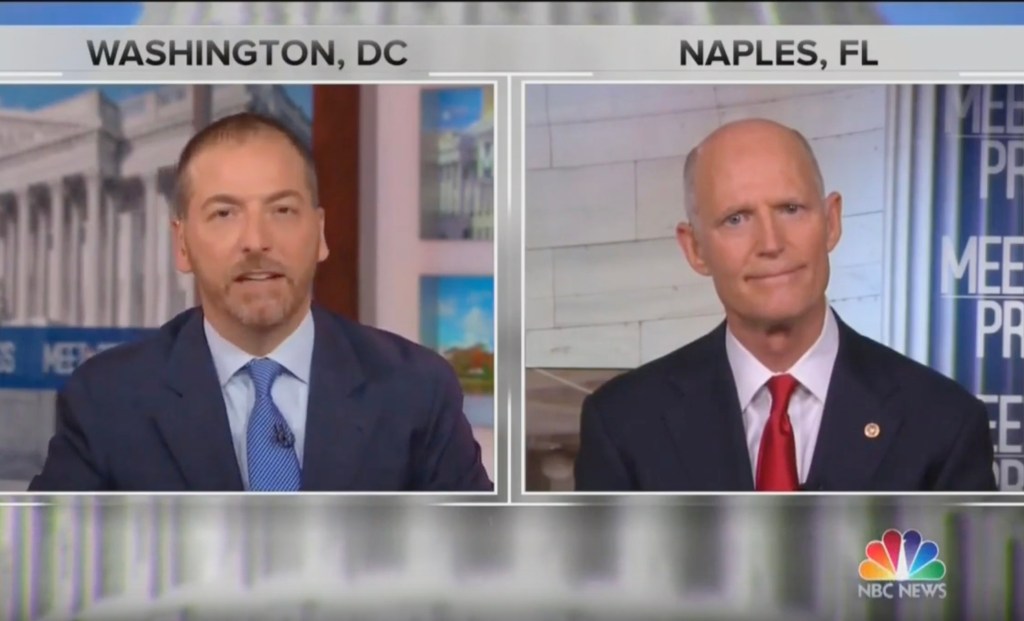 Chuck Todd asks Rick Scott if Trump tweets will hurt Florida GOP