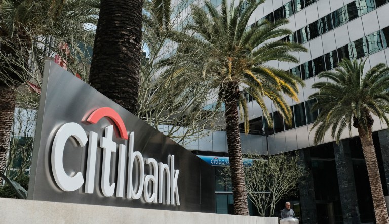 CFPB settles with Citibank on overcharging credit card rates This March 23, 2018 photo shows the entrance to Citibank at the Citigroup Center in downtown Los Angeles.