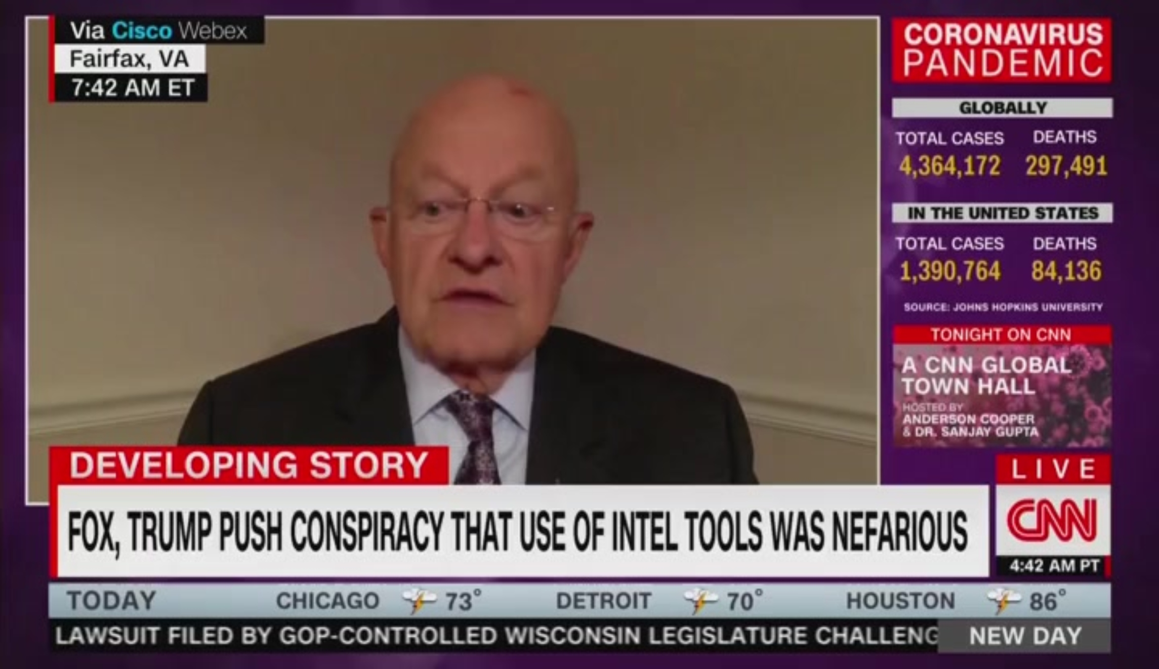 James Clapper says he ‘did not’ see evidence of Trump-Russia collusion after testimony transcript release