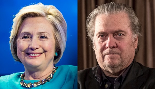Bannon urges Hillary Clinton to challenge Trump in 2020: ‘She can take a punch’