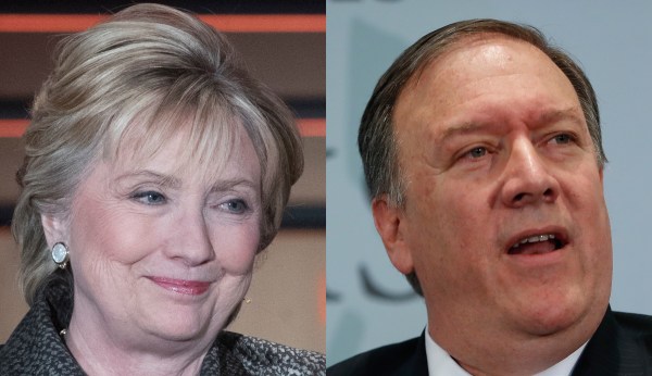Hillary Clinton sees a ‘small glimmer of hope’ in Mike Pompeo’s nomination to be secretary of state