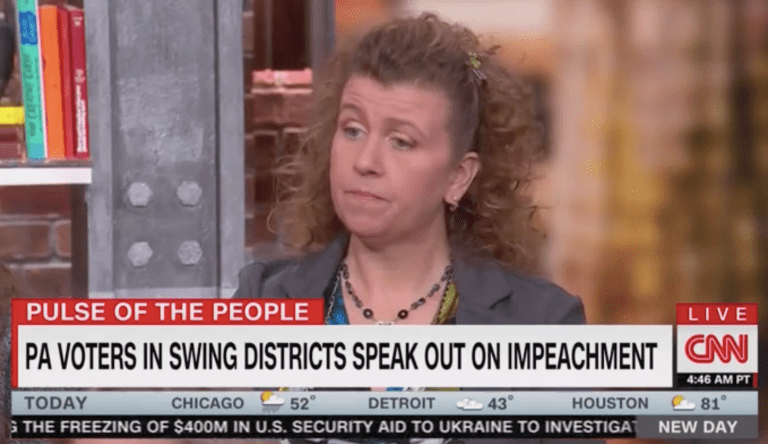 A woman named "Crystal" who participated in a CNN panel of PA swing voters on 11/6