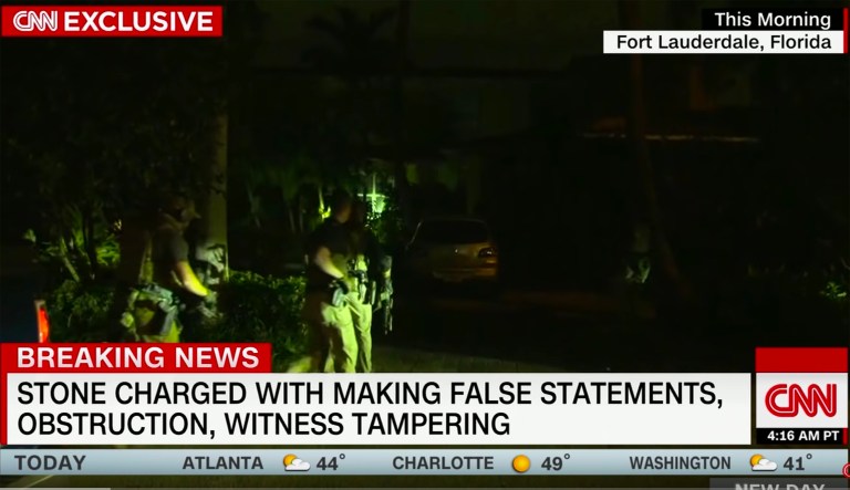 ‘FBI, open the door! FBI warrant!: Armed agents in riot gear arrested Roger Stone in pre-dawn raid