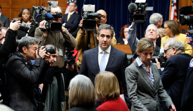 Michael Cohen, President Donald Trump's former personal lawyer, arrives to testify before the House Oversight and Reform Committee on Capitol Hill, Wednesday, Feb. 27, 2019, in Washington.