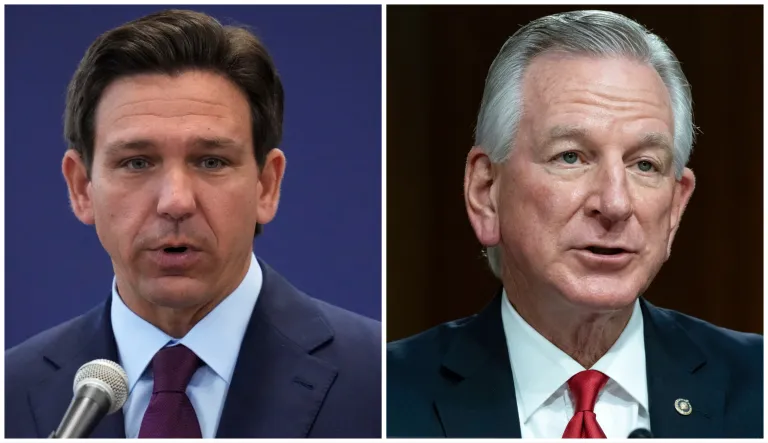 Gov. Ron DeSantis (R-FL) and Sen. Tommy Tuberville (R-AL)