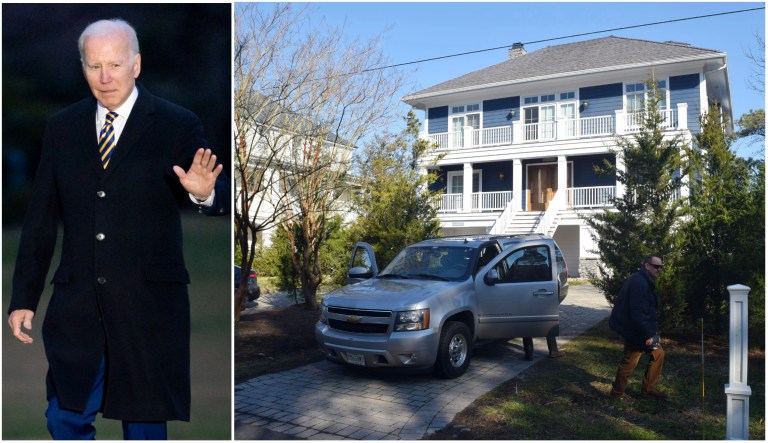 President Joe Biden and his Rehoboth Beach, Delaware home.