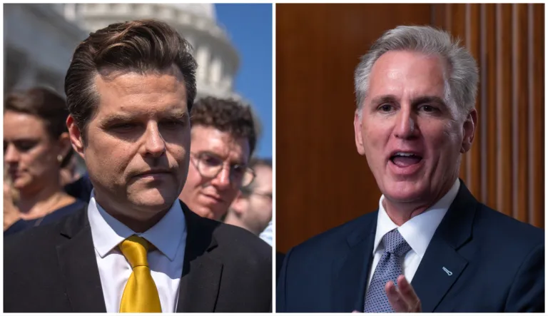 Reps. Matt Gaetz (R-FL) and Kevin McCarthy (R-CA).