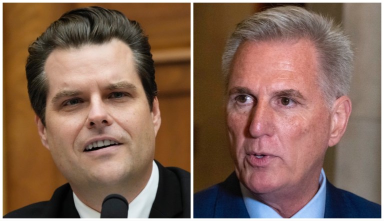 Matt Gaetz and Kevin McCarthy.