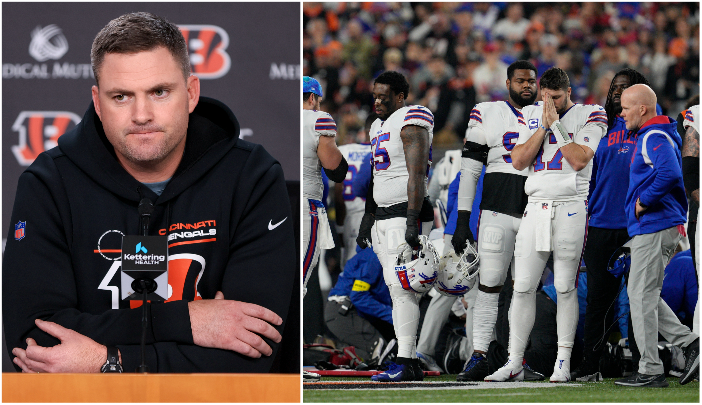 Bengals coach reveals what he spoke to Bills counterpart about in aftermath of Damar Hamlin hit