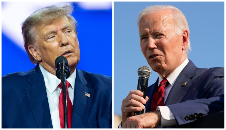 Donald Trump and Joe Biden