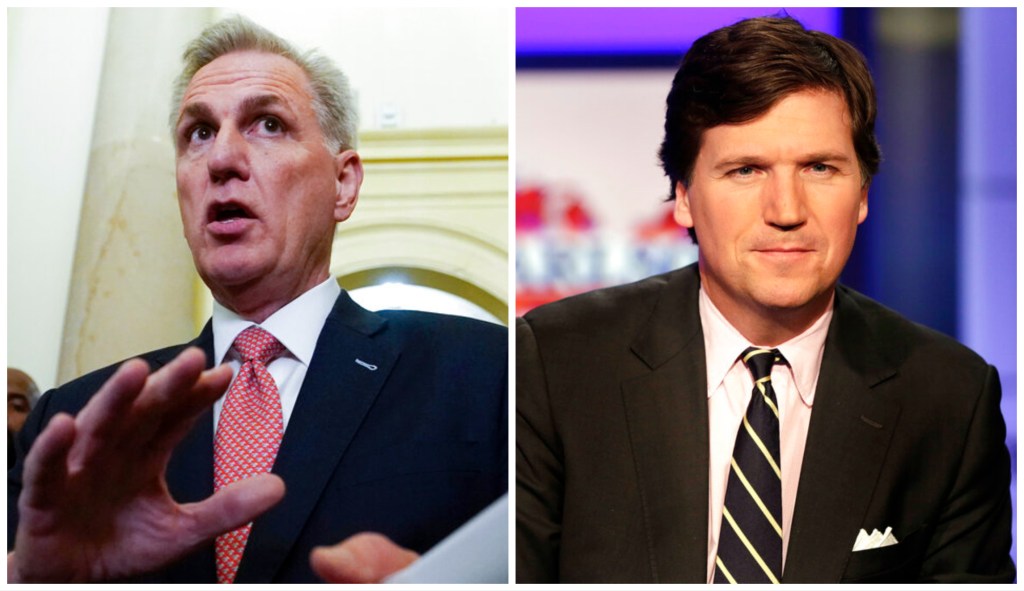 McCarthy defends release of Jan. 6 footage to Tucker Carlson