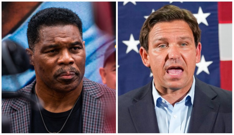 Herschel Walker and Ron DeSantis.