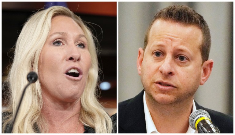 Marjorie Taylor Greene and Jared Moskowitz.