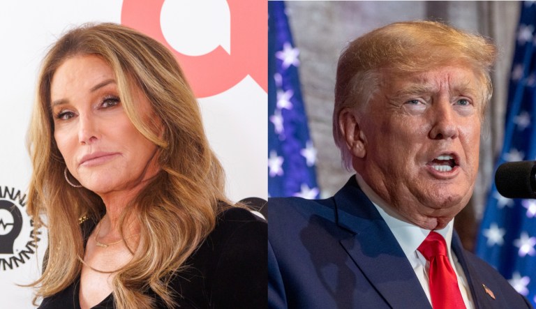 Caitlyn Jenner, left, and former President Donald Trump, right.