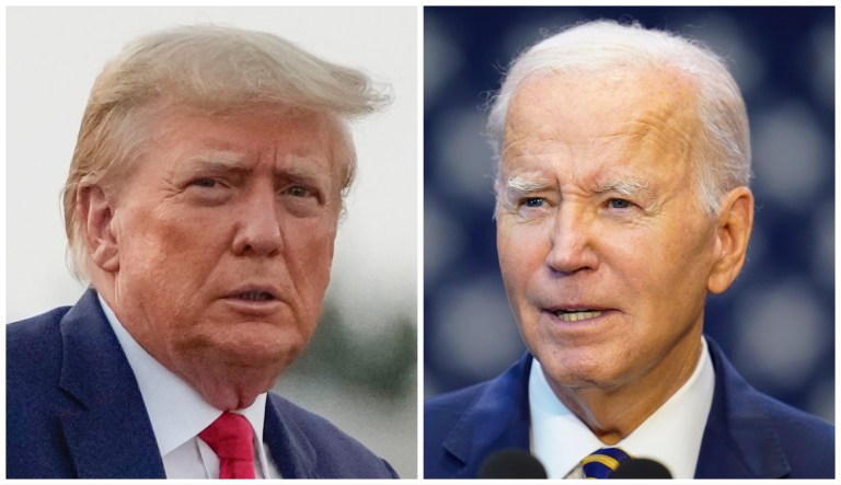 Donald Trump and Joe Biden.