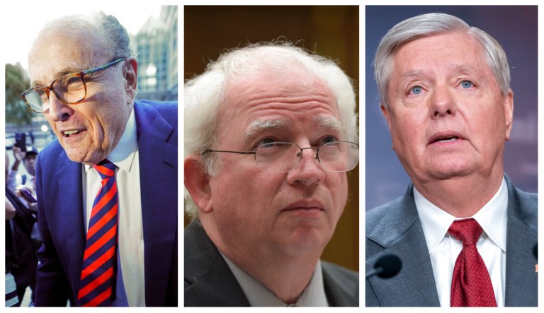 Sen. Lindsey Graham, Rudy Giuliani, and John Eastman