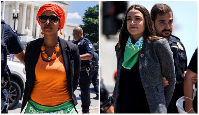 Reps. Ilhan Omar and Alexandria Ocasio-Cortez