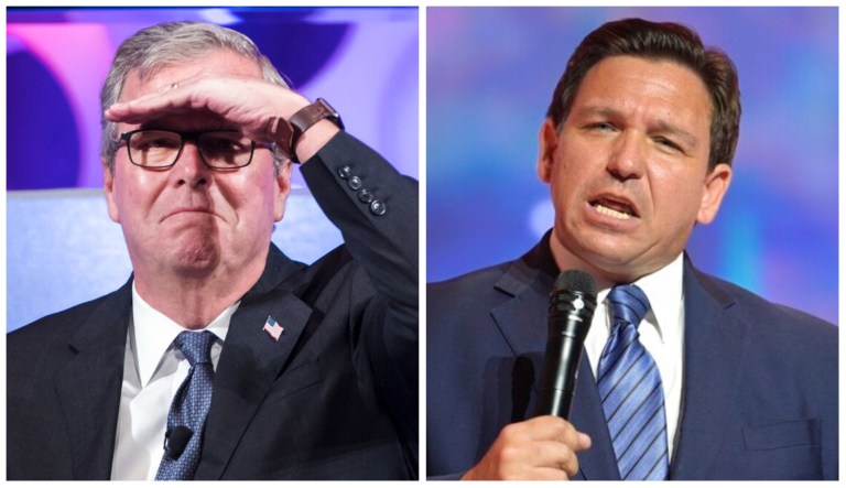 Jeb Bush and Ron DeSantis.