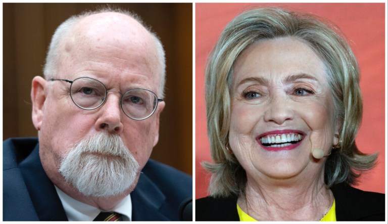 John Durham and Hillary Clinton.