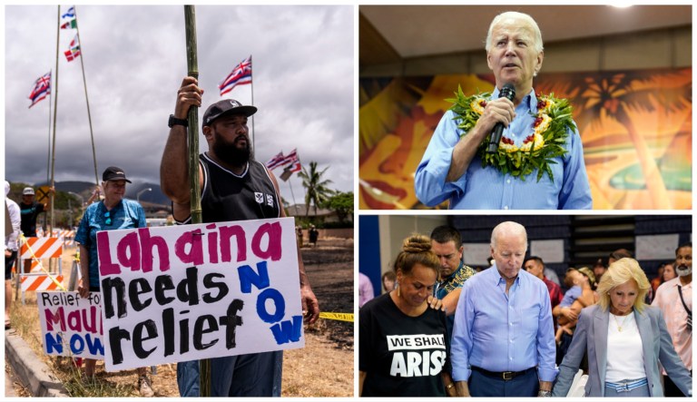 Joe Biden's trip to Hawaii was filled with missteps and he got a frosty reception