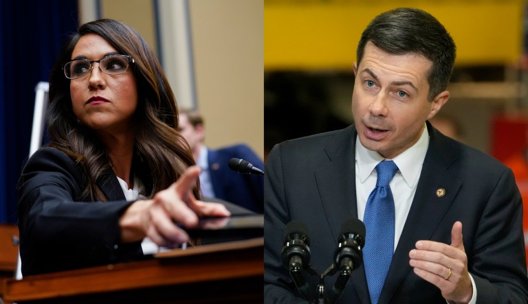 Lauren Boebert slammed Transportation Secretary Pete Buttigieg as 